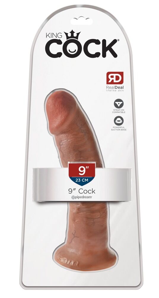 wenn Dildo, dann COCK! 9 Inch / 23 cm in dunkel!