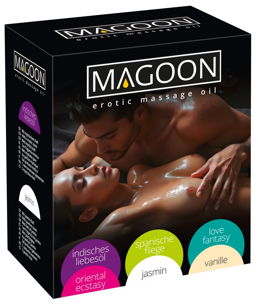 Erotic Massage Oil 200 ml 6er Set