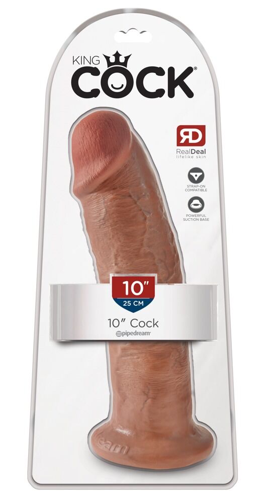 wenn Dildo, dann COCK! 10 Inch / 25 cm in dunkel!