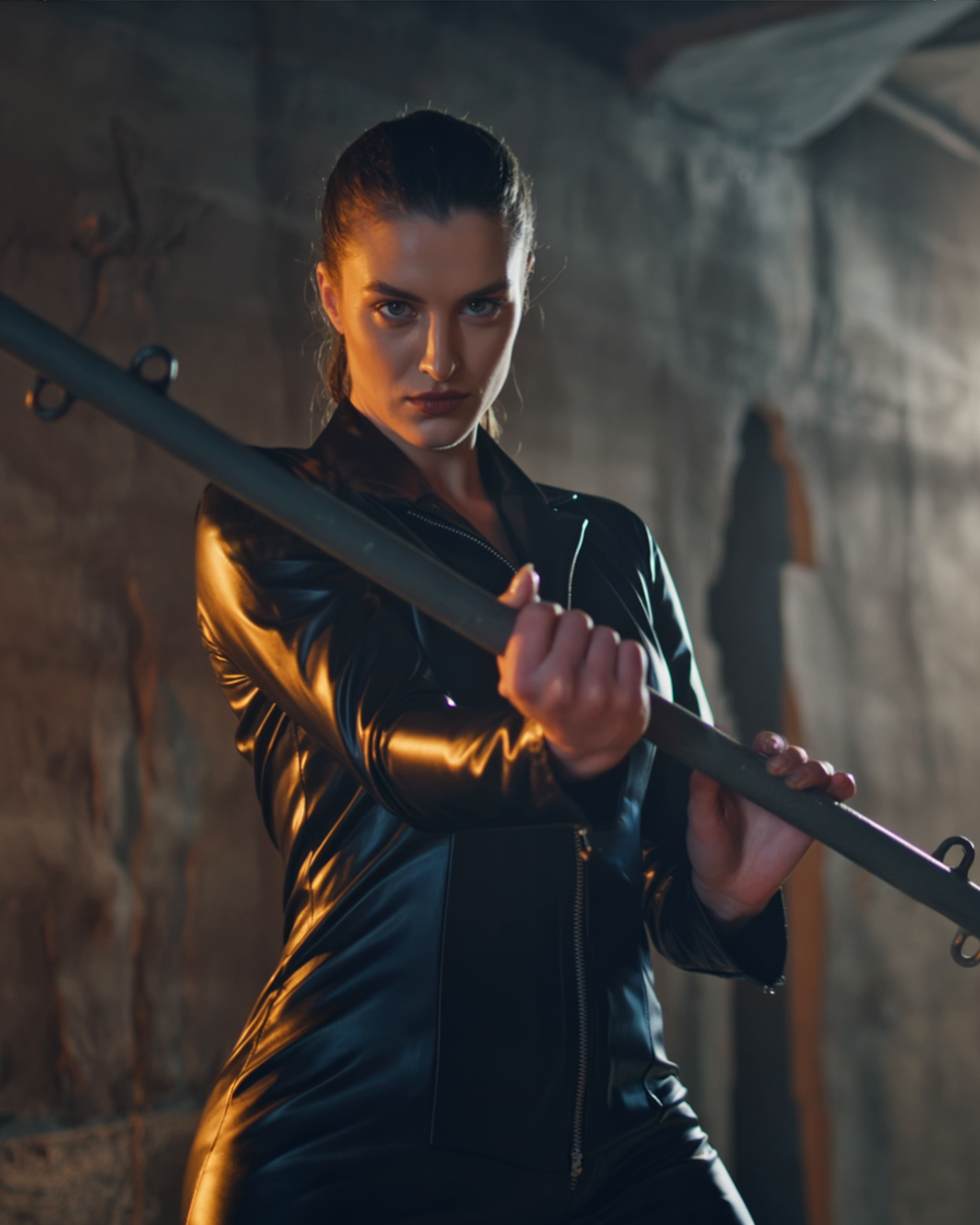 SPREIZSTANGE aus Vierkantstahl in schwarz - Länge und Anzahl der Ösen wählbar!