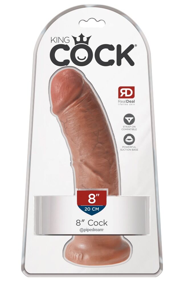 wenn Dildo, dann COCK! 8 Inch / 20 cm in dunkel!