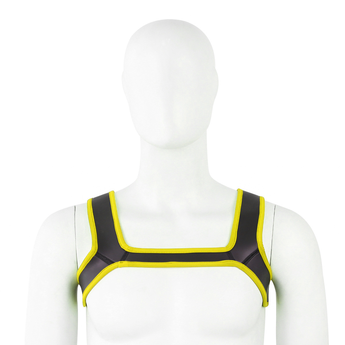 Neopren Harness - schwarz-gelb