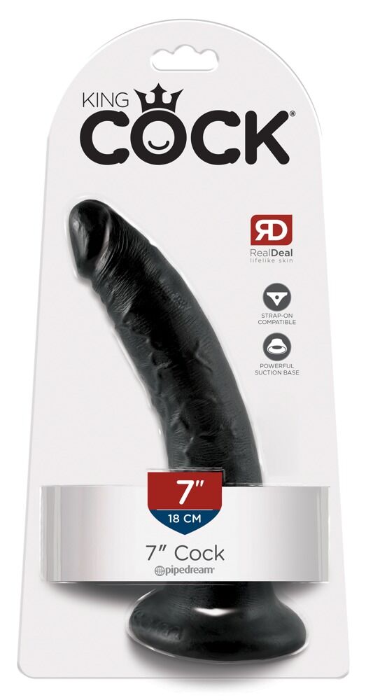 wenn Dildo, dann COCK! 7 Inch / 18 cm in schwarz!