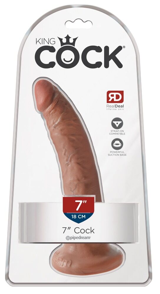 wenn Dildo, dann COCK! 7 Inch / 18 cm in dunkel!