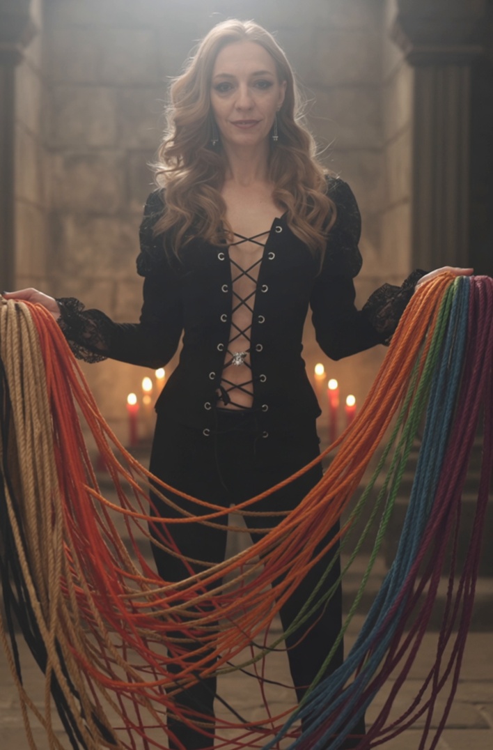 Shibari-Seil aus Jute - gefärbt - Durchmesser, Farbe und Länge wählbar!