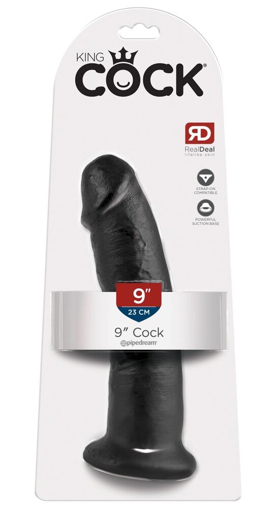 wenn Dildo, dann COCK! 9 Inch / 23 cm in schwarz!