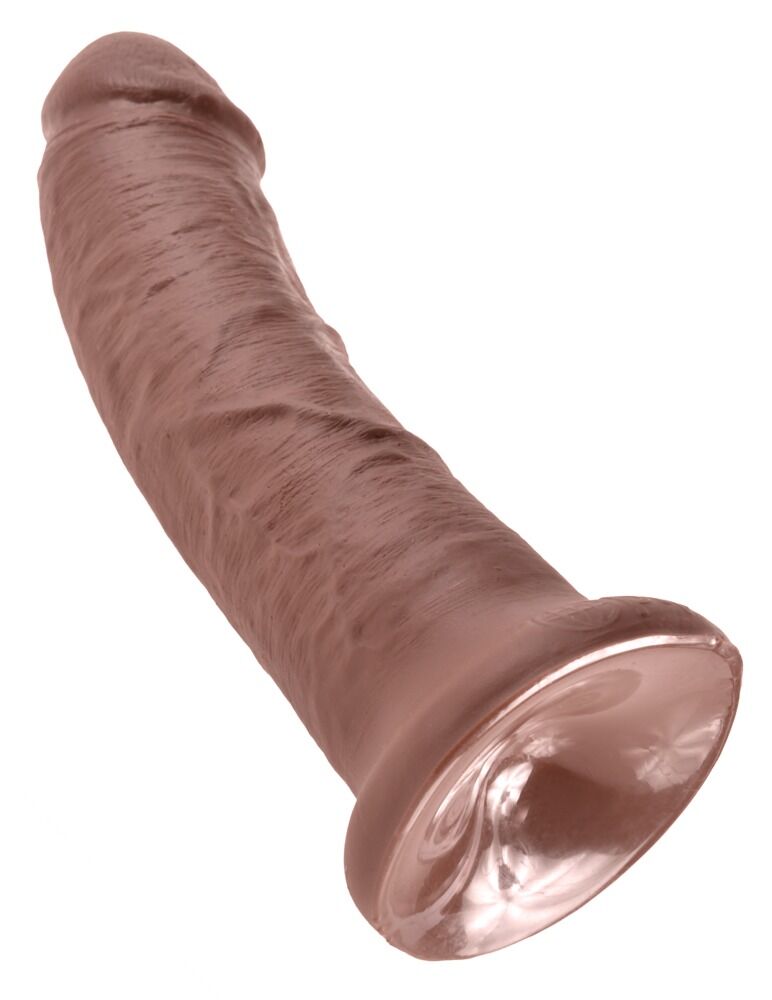 wenn Dildo, dann COCK! 8 Inch / 20 cm in braun!