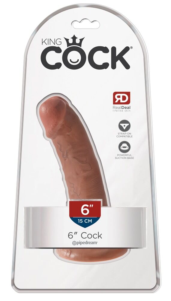 wenn Dildo, dann COCK! 6 Inch / 15 cm in dunkel!