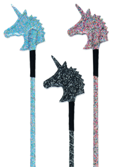 Gerte "Einhorn" mit Glitzer! In drei Farben (bitte wählen)!